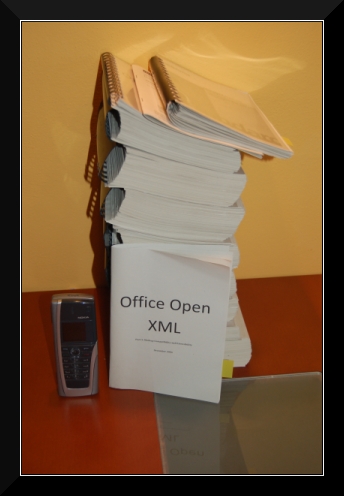 Yet another printed copy of OOXML