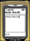 HelloWorld MIDlet in the different emulator
