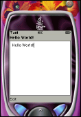 HelloWorld MIDlet in the different emulator