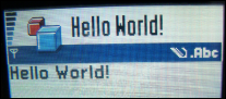 HelloWorld MIDlet on the real device